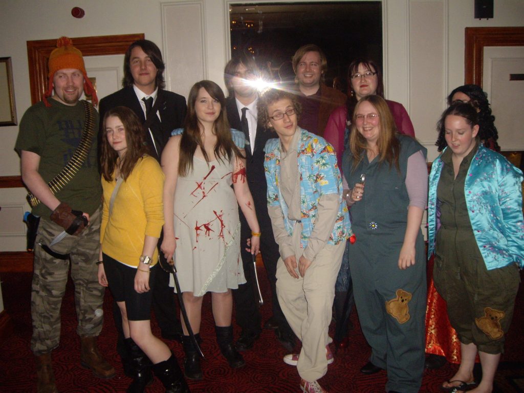 Firefly group cosplay with the hands of blue - Hallowhedon 2