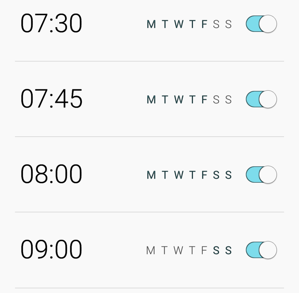 Alarms