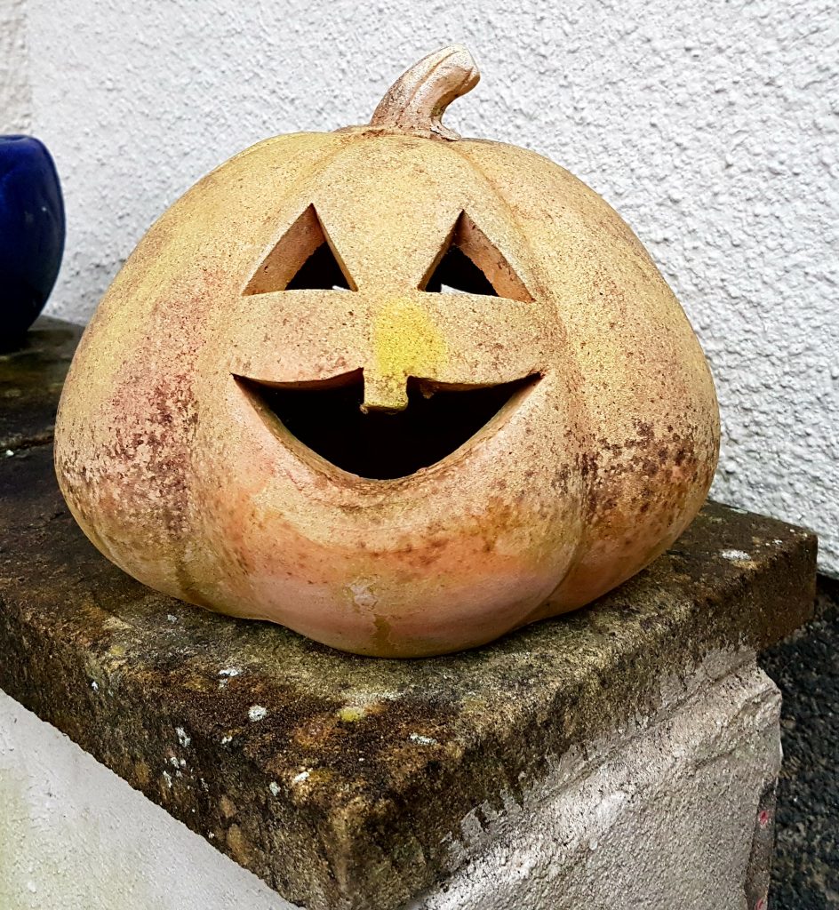 Pumpkin planter