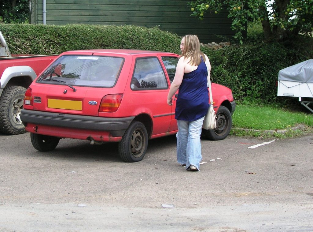 Red Ford Fiesta