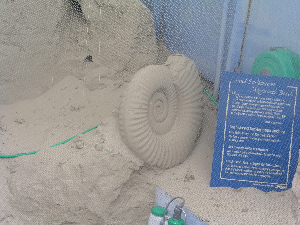 One of the sandman's sculptures, Weymouth