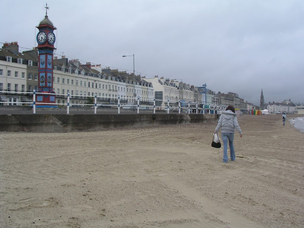 21st birthday stroll along Weymouth beach