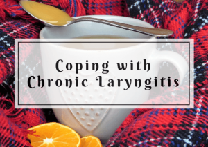 Mug with orange throat remedy - chronic laryngitis wording