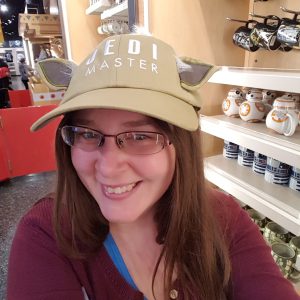 Girl in Yoda cap