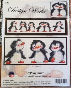 Penguin cross stitch