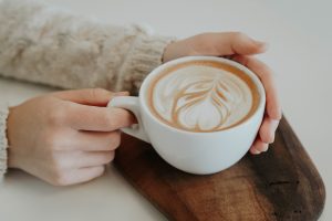 Girl with coffee, coffee date, date yourself